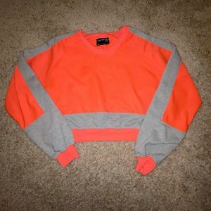 UO Neon Cropped Sweatshirt